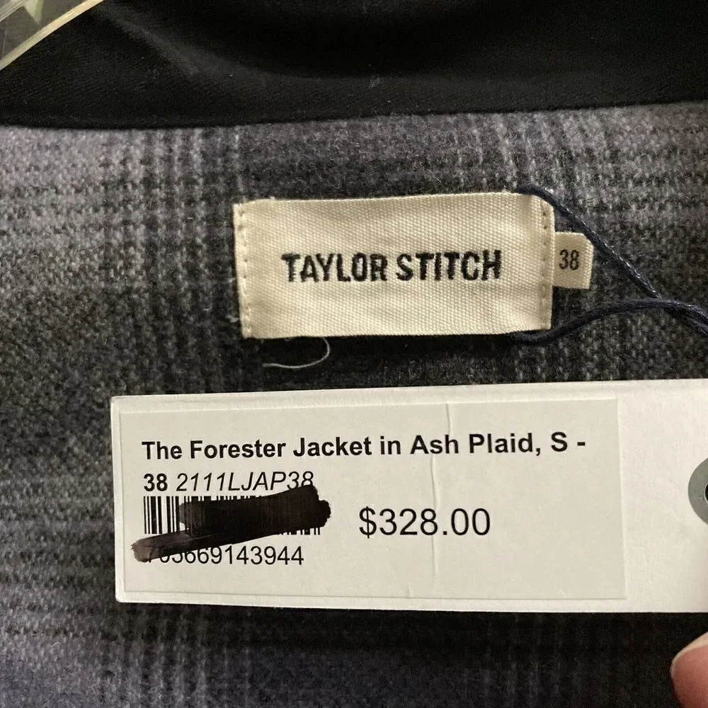 Taylor Stitch The Forester Jacket in Wool Ash Barn Chore Plaid MSRP $328 NWT - Picture 5 of 7